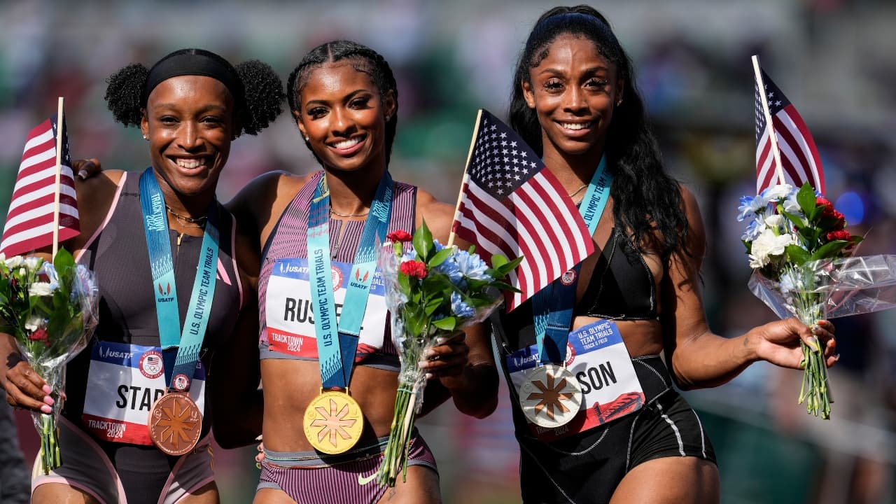 Hurdler Alaysha Johnson qualifies for Paris Games wearing borrowed spikes