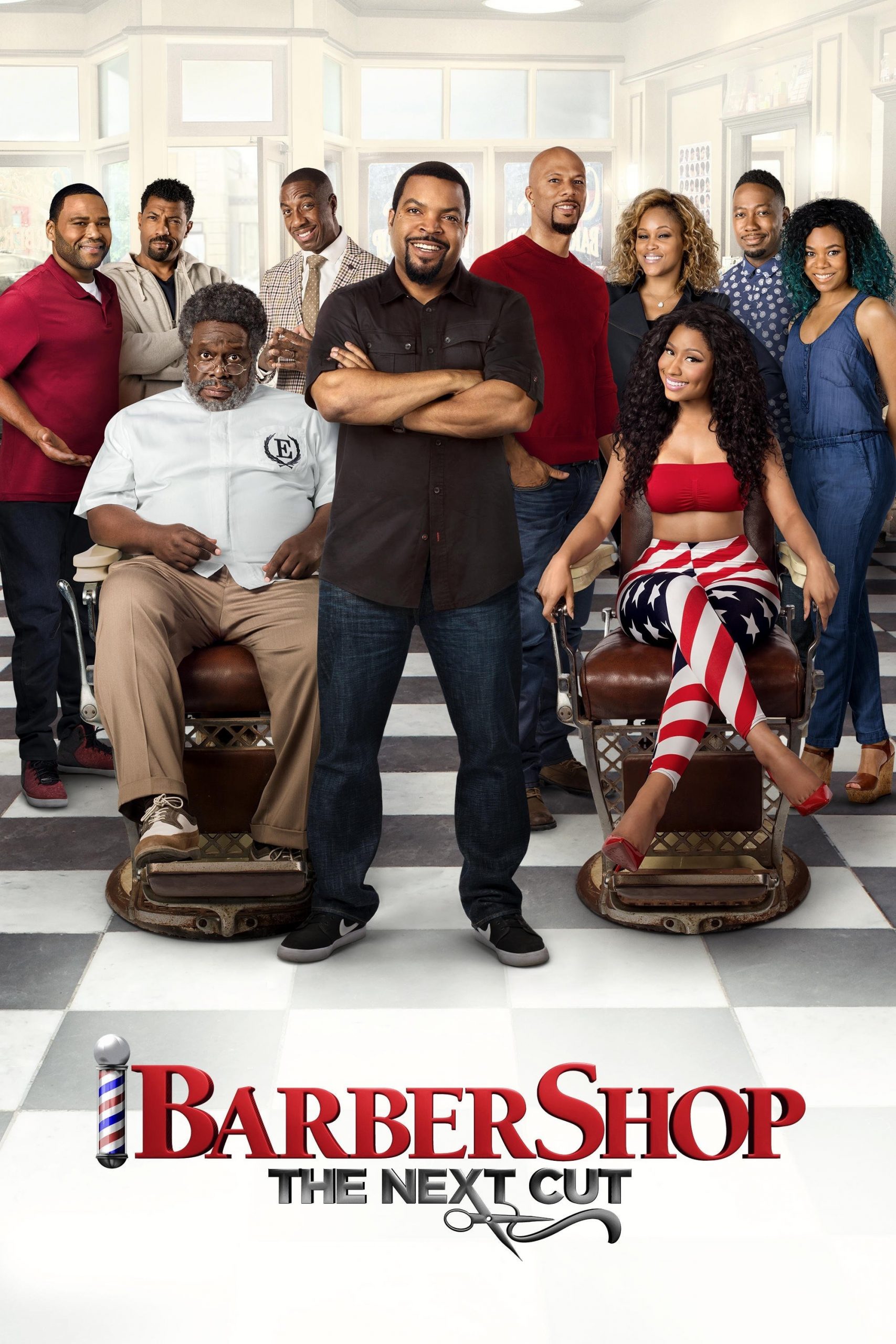 Poster for the movie "Barbershop: The Next Cut"