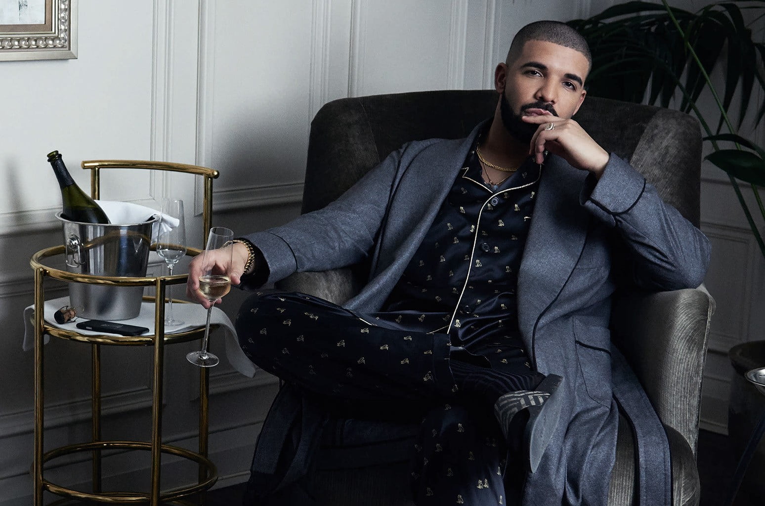 Rapper Drake has scored his seventh number one record