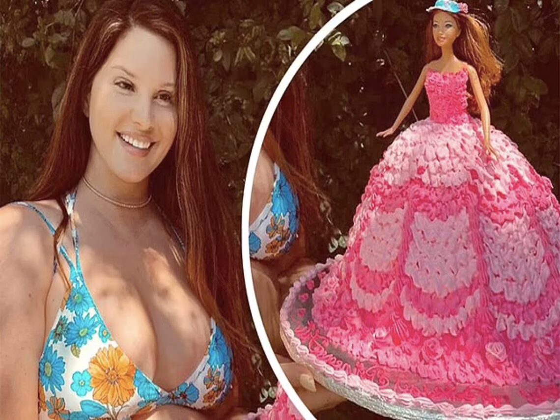 Lana Del Rey Celebrates Birthday in a Bikini and Barbie Cake
