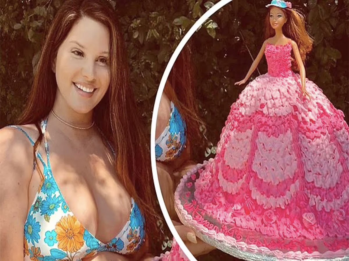 Lana Del Rey Celebrates Birthday in a Bikini and Barbie Cake