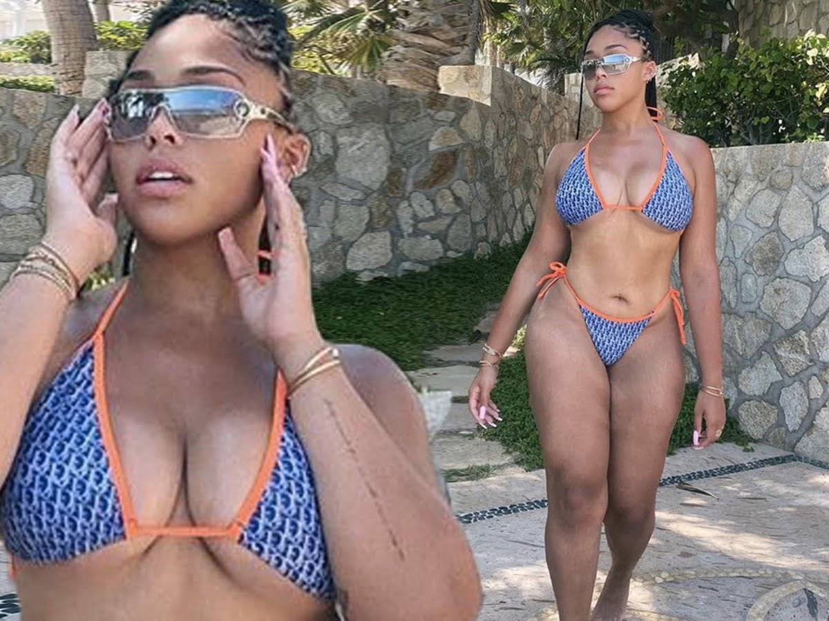 Jordyn Woods Sets Pulses Racing in a Barely-There Bikini