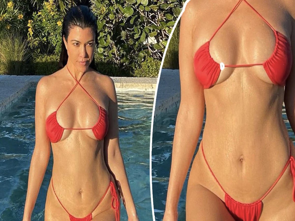 Kourtney Kardashian Shares New Seductive Pic in White Bikini