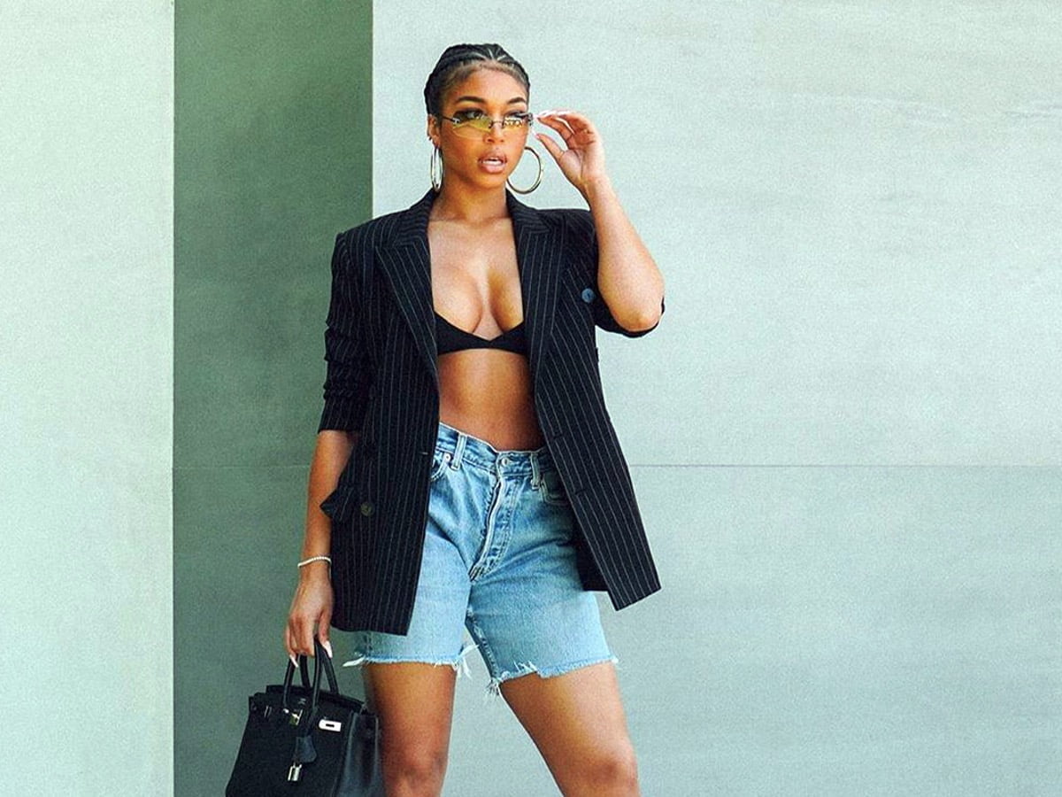 Lori Harvey Shows Her Killer Curves in a Skintight Dress