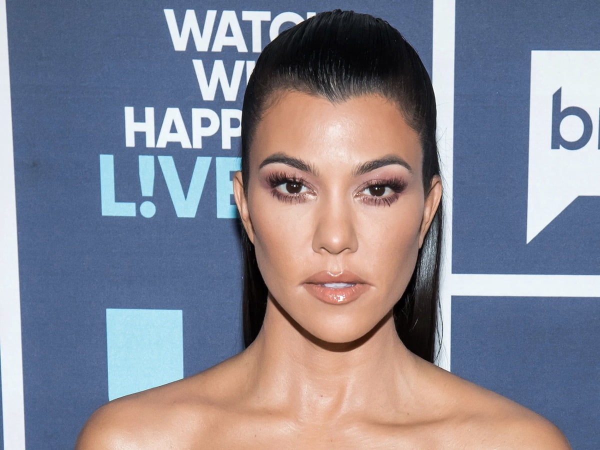 Kourtney Kardashian Stuns in a Tiny Black Dress