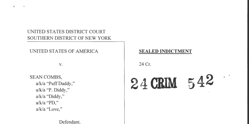 What Led to Sean Combs’ Arrest? Dive into the Complete Indictment.